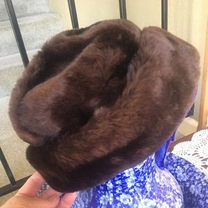 Vintage faux fur hat